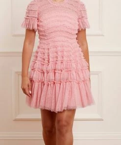 Needle & Thread Holding LTD Valentine Ruffle Micro Mini Dress 12 Needle & Thread Holding LTD Valentine Ruffle Micro Mini Dress
