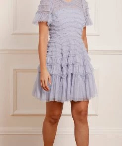 Needle & Thread Holding LTD Valentine Ruffle Micro Mini Dress Womenswear