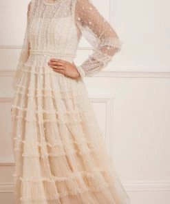 Needle & Thread Holding LTD Violet Shimmer Ankle Gown Womenswear