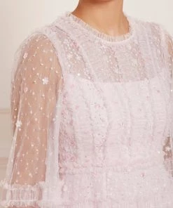 Needle & Thread Holding LTD Womenswear Violet Shimmer Micro Mini Dress