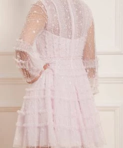 Needle & Thread Holding LTD Womenswear Violet Shimmer Micro Mini Dress