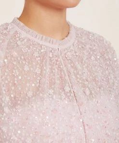 Needle & Thread Holding LTD Violet Shimmer Short Cape Womenswear 9 Needle & Thread Holding LTD Violet Shimmer Short Cape Womenswear