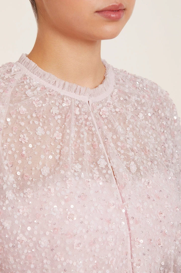 Needle & Thread Holding LTD Violet Shimmer Short Cape Womenswear 5 Needle & Thread Holding LTD Violet Shimmer Short Cape Womenswear