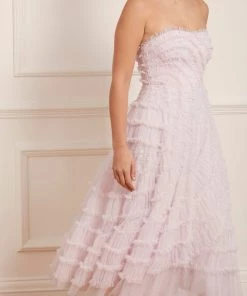 Needle & Thread Holding LTD Womenswear Violet Shimmer Strapless Corset Ballerina Dress