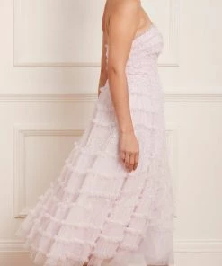 Needle & Thread Holding LTD Womenswear Violet Shimmer Strapless Corset Ballerina Dress