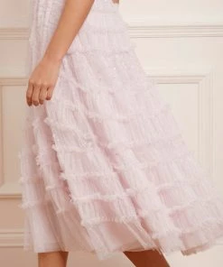 Needle & Thread Holding LTD Womenswear Violet Shimmer Strapless Corset Ballerina Dress