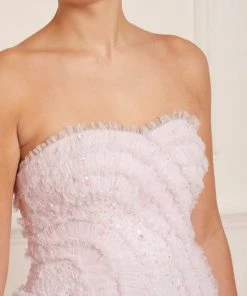 Needle & Thread Holding LTD Womenswear Violet Shimmer Strapless Corset Ballerina Dress