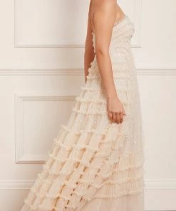 Needle & Thread Holding LTD Violet Shimmer Strapless Corset Gown 15 Needle & Thread Holding LTD Violet Shimmer Strapless Corset Gown