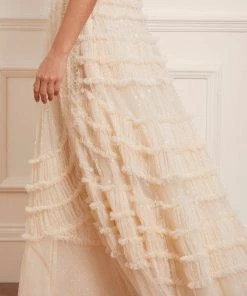 Needle & Thread Holding LTD Violet Shimmer Strapless Corset Gown 16 Needle & Thread Holding LTD Violet Shimmer Strapless Corset Gown