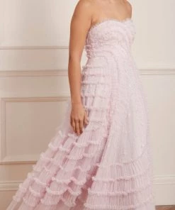 Needle & Thread Holding LTD Womenswear Violet Shimmer Strapless Corset Gown