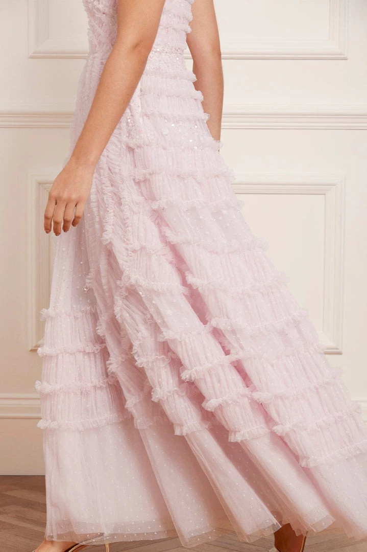 Needle & Thread Holding LTD Womenswear Violet Shimmer Strapless Corset Gown 7 Needle & Thread Holding LTD Womenswear Violet Shimmer Strapless Corset Gown