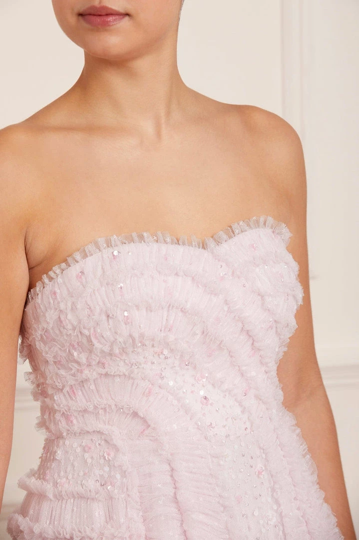 Needle & Thread Holding LTD Womenswear Violet Shimmer Strapless Corset Gown 10 Needle & Thread Holding LTD Womenswear Violet Shimmer Strapless Corset Gown