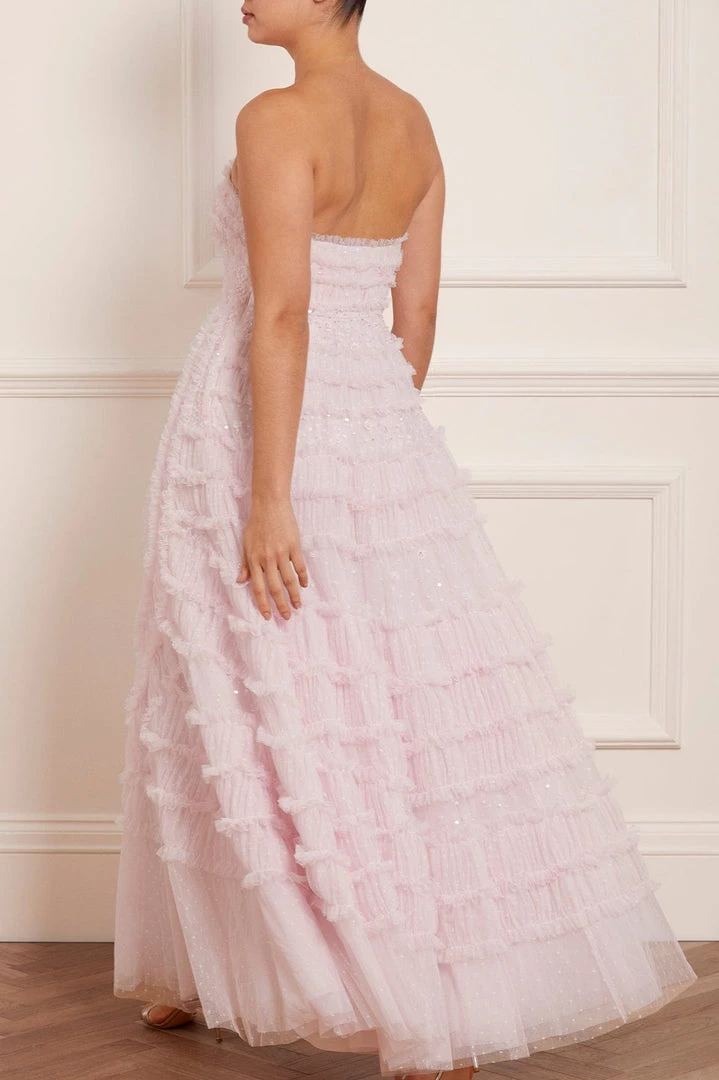 Needle & Thread Holding LTD Womenswear Violet Shimmer Strapless Corset Gown 11 Needle & Thread Holding LTD Womenswear Violet Shimmer Strapless Corset Gown