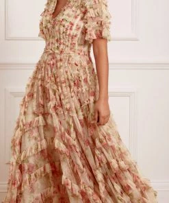 Needle & Thread Holding LTD Womenswear Waltzing Blooms Grace Ankle Gown