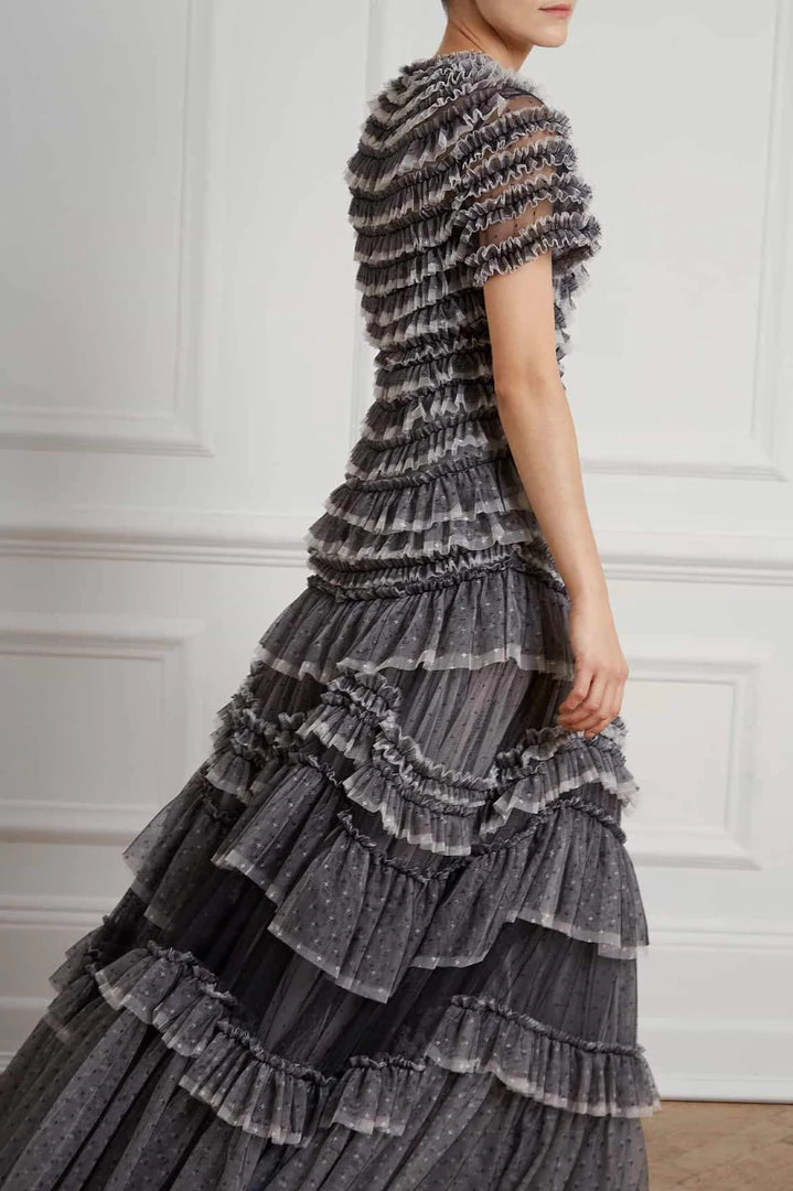 Needle & Thread Holding LTD Womenswear Wild Rose Ruffle Gown