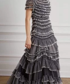 Needle & Thread Holding LTD Womenswear Wild Rose Ruffle Gown