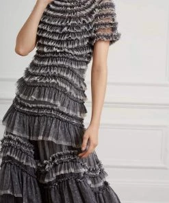 Needle & Thread Holding LTD Womenswear Wild Rose Ruffle Gown