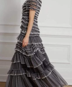 Needle & Thread Holding LTD Womenswear Wild Rose Ruffle Gown