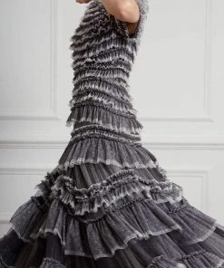 Needle & Thread Holding LTD Womenswear Wild Rose Ruffle Gown