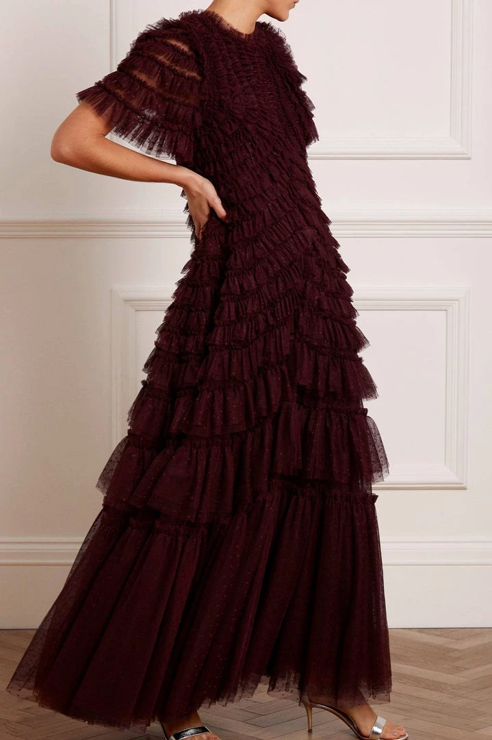 Needle & Thread Holding LTD Willow Ruffle Gown Womenswear 6 Needle & Thread Holding LTD Willow Ruffle Gown Womenswear