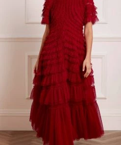 Needle & Thread Holding LTD Willow Ruffle Gown Womenswear