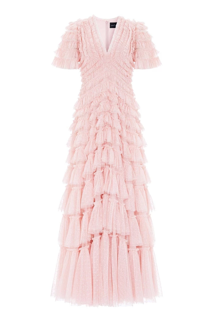 Needle & Thread Holding LTD Willow Ruffle V-Neck Gown 4 Needle & Thread Holding LTD Willow Ruffle V-Neck Gown