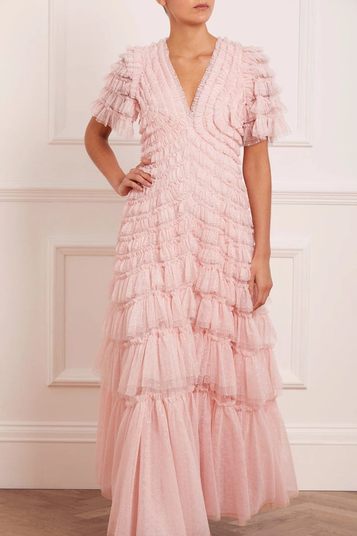 Needle & Thread Holding LTD Willow Ruffle V-Neck Gown 5 Needle & Thread Holding LTD Willow Ruffle V-Neck Gown