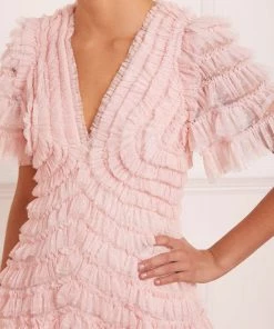 Needle & Thread Holding LTD Willow Ruffle V-Neck Gown 15 Needle & Thread Holding LTD Willow Ruffle V-Neck Gown