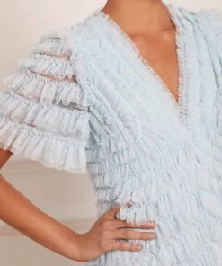 Needle & Thread Holding LTD Womenswear Willow Ruffle V-Neck Gown