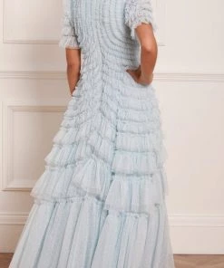 Needle & Thread Holding LTD Womenswear Willow Ruffle V-Neck Gown