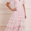 Needle & Thread Holding LTD Willow Ruffle V-Neck Gown Womenswear