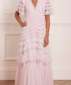 Needle & Thread Holding LTD Willow Ruffle V-Neck Gown Womenswear 13 Needle & Thread Holding LTD Willow Ruffle V-Neck Gown Womenswear