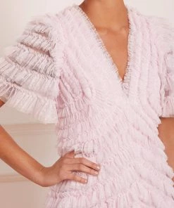Needle & Thread Holding LTD Willow Ruffle V-Neck Gown Womenswear 14 Needle & Thread Holding LTD Willow Ruffle V-Neck Gown Womenswear